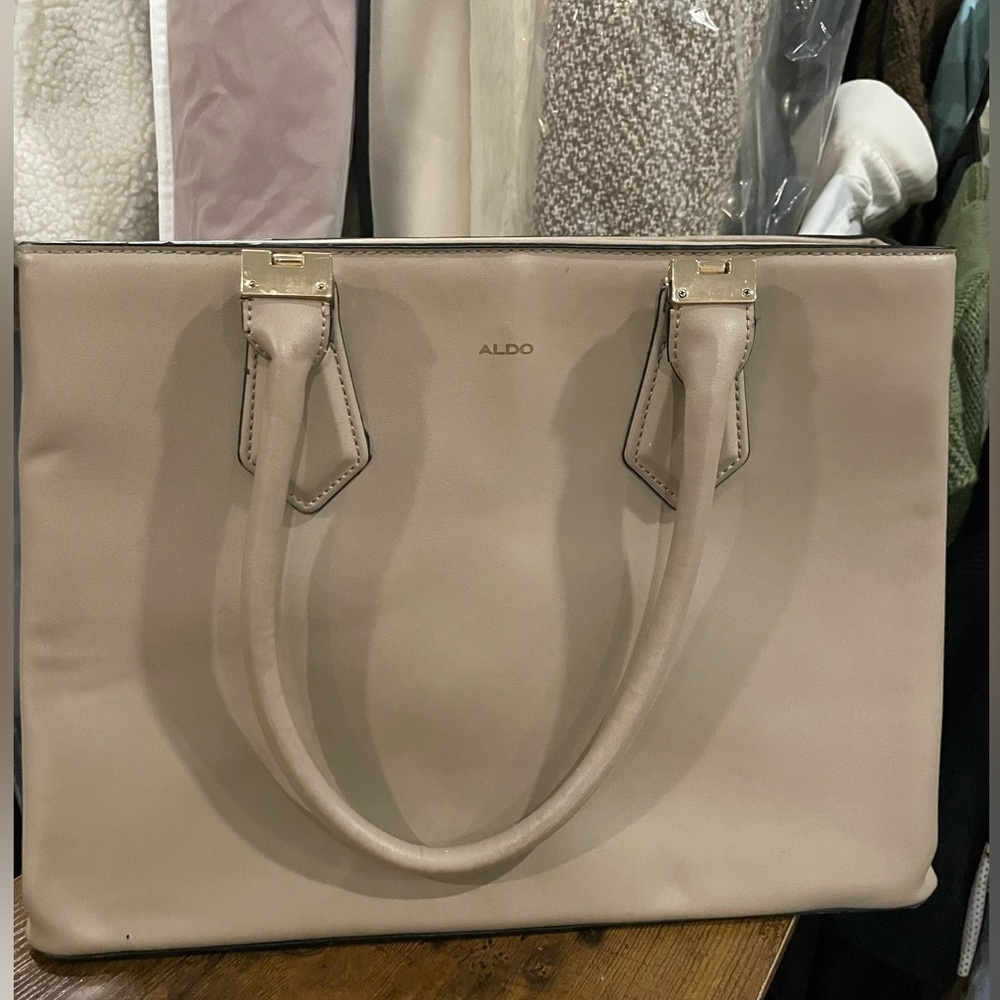 Aldo Taupe Satchel Bag